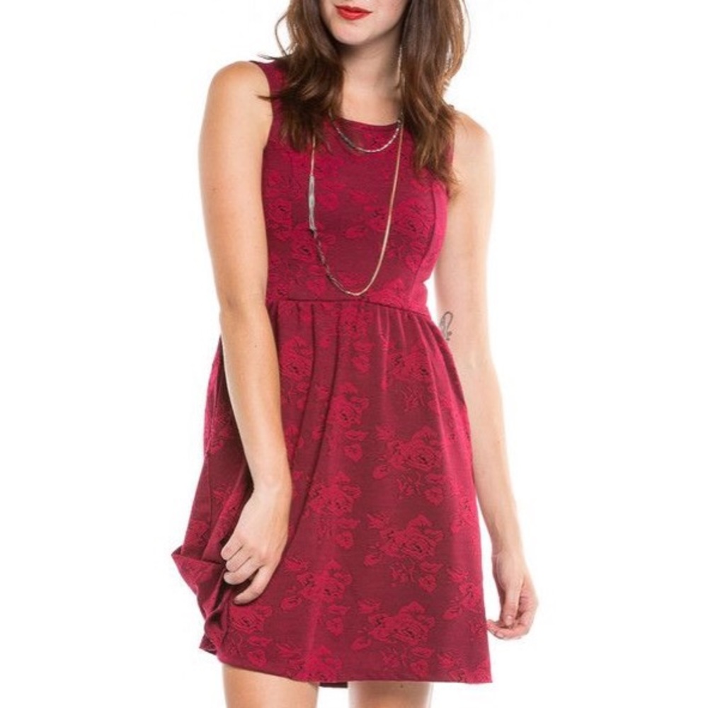 Jack By BB Dakota Darrington Red Rose Dress